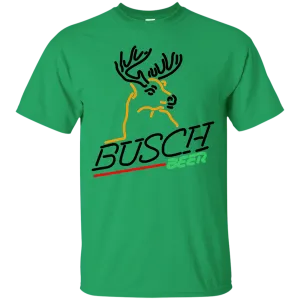 Busch Beer T-Shirt Custom Designed Graphic Deer Pattern