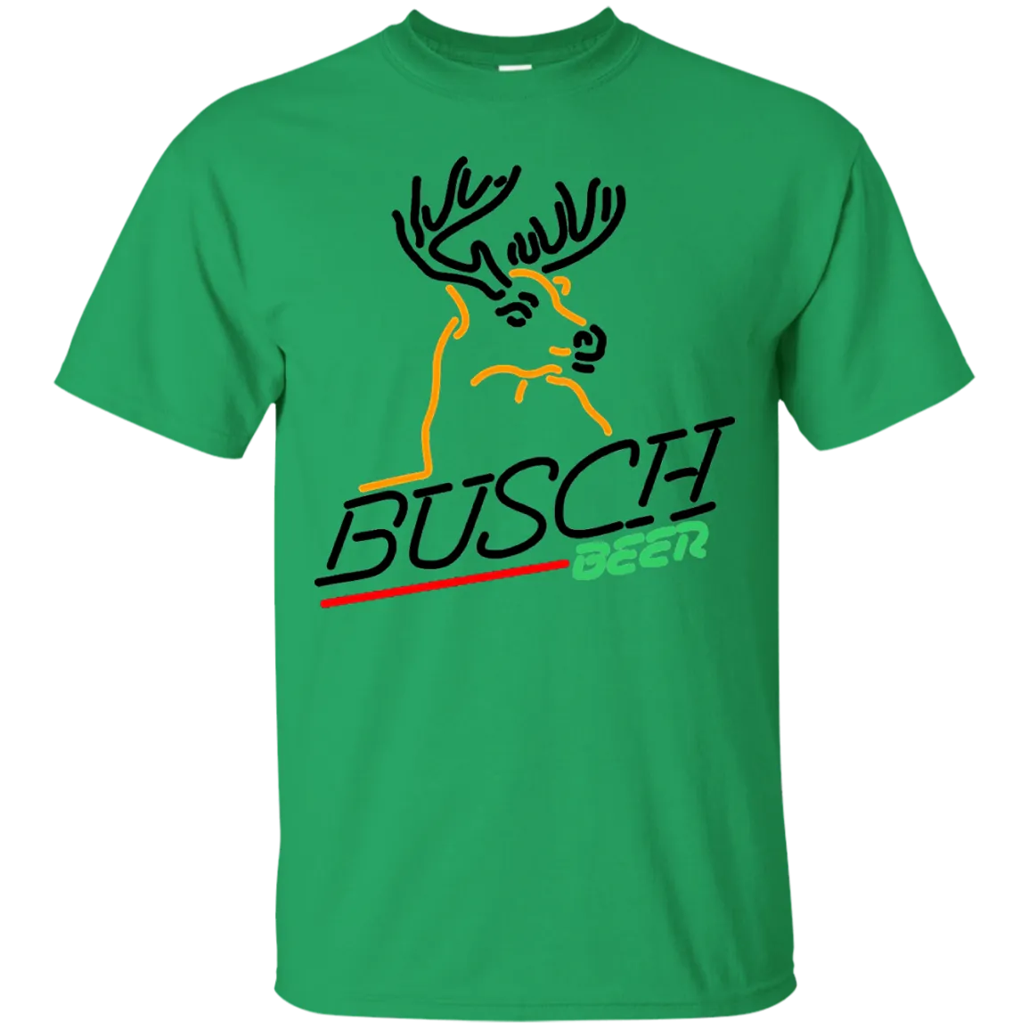 Busch Beer T-Shirt Custom Designed Graphic Deer Pattern