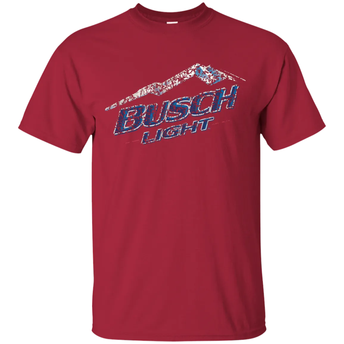 Busch Light Beer T-Shirt Custom Designed Color Worn Label Pattern