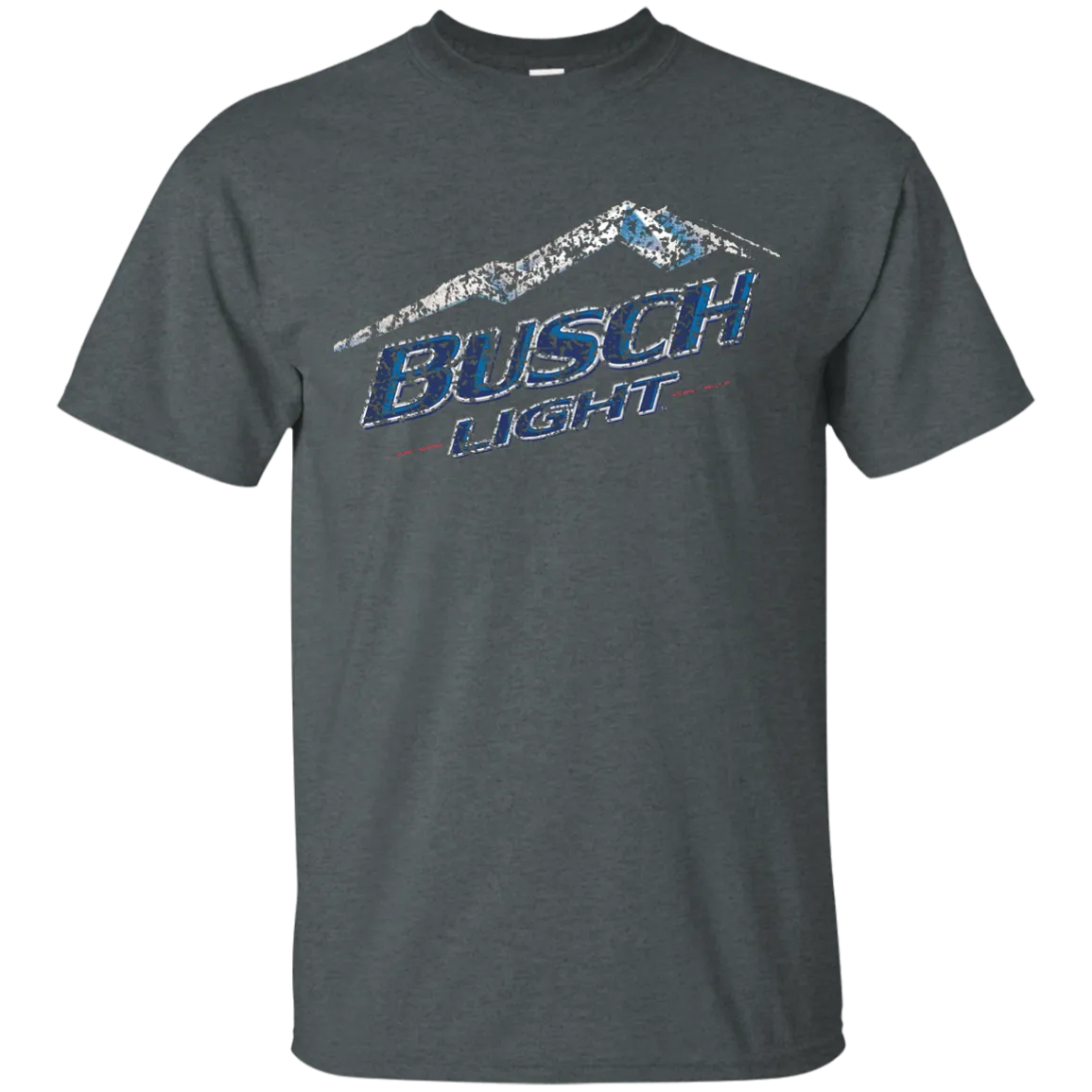 Busch Light Beer T-Shirt Custom Designed Color Worn Label Pattern