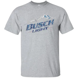Busch Light Beer T-Shirt Custom Designed Color Worn Label Pattern