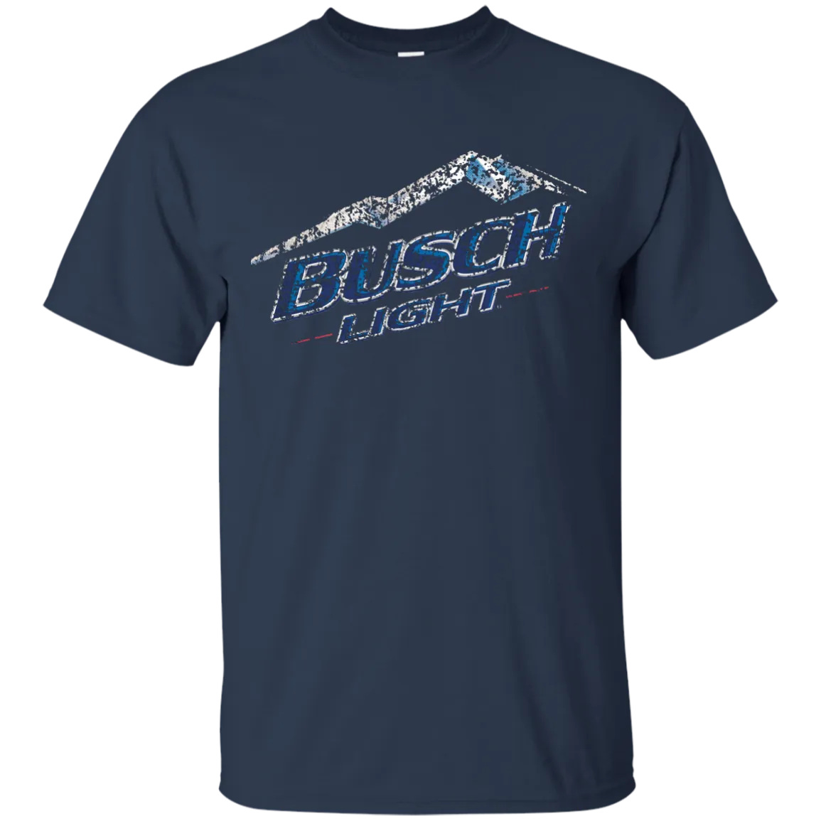 Busch Light Beer T-Shirt Custom Designed Color Worn Label Pattern