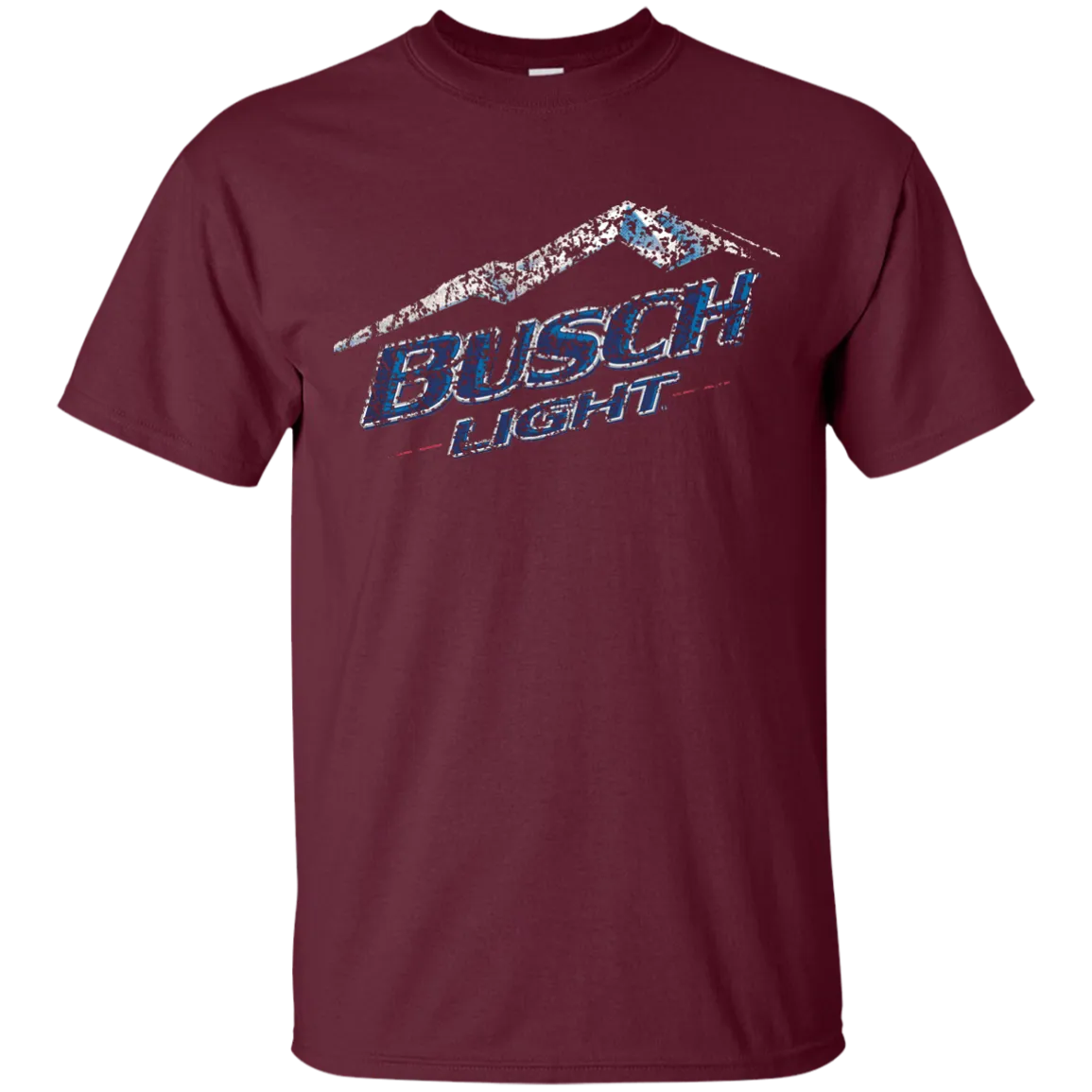 Busch Light Beer T-Shirt Custom Designed Color Worn Label Pattern