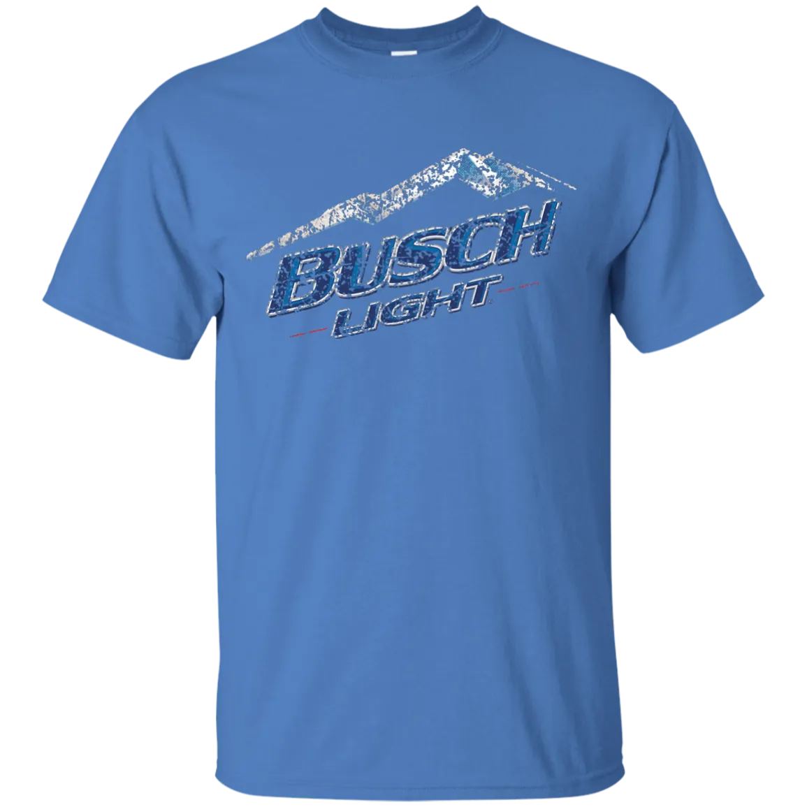 Busch Light Beer T-Shirt Custom Designed Color Worn Label Pattern