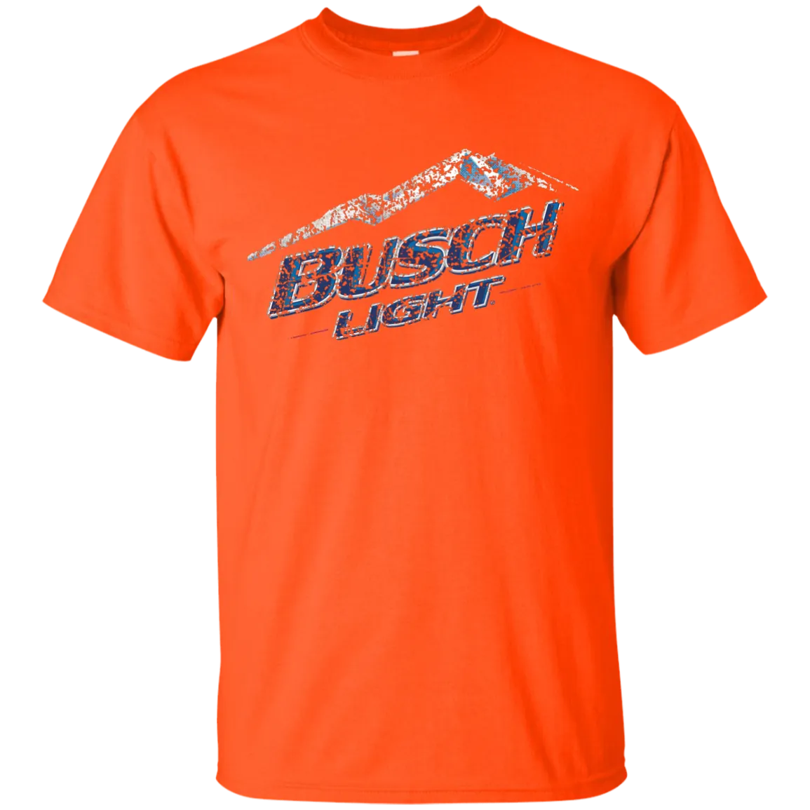 Busch Light Beer T-Shirt Custom Designed Color Worn Label Pattern