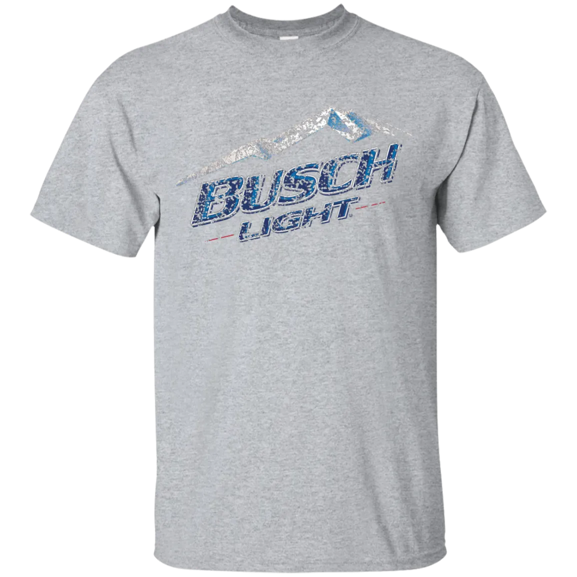Busch Light Beer T-Shirt Custom Designed Color Worn Label Pattern