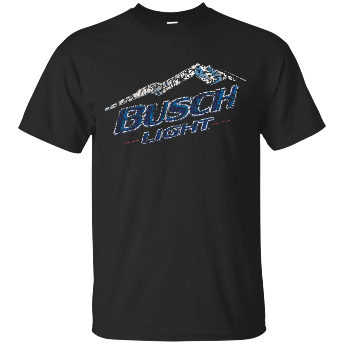 Busch Light Beer T-Shirt Custom Designed Color Worn Label Pattern
