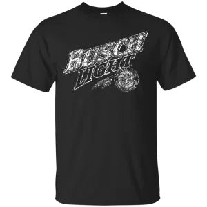 Busch Light Beer T-Shirt Custom Designed White Worn Label Pattern