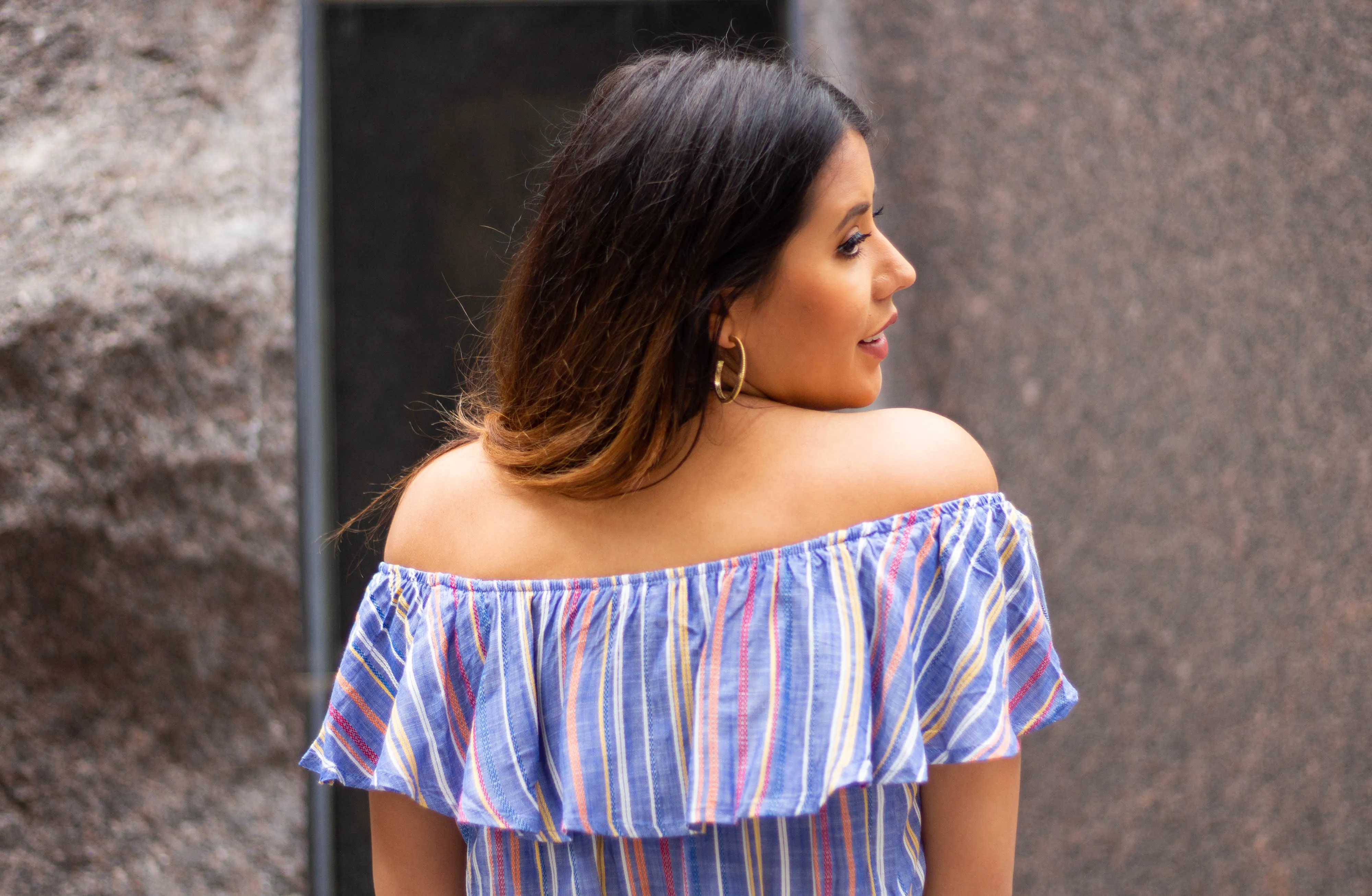 Cabana Striped Maxi Dress