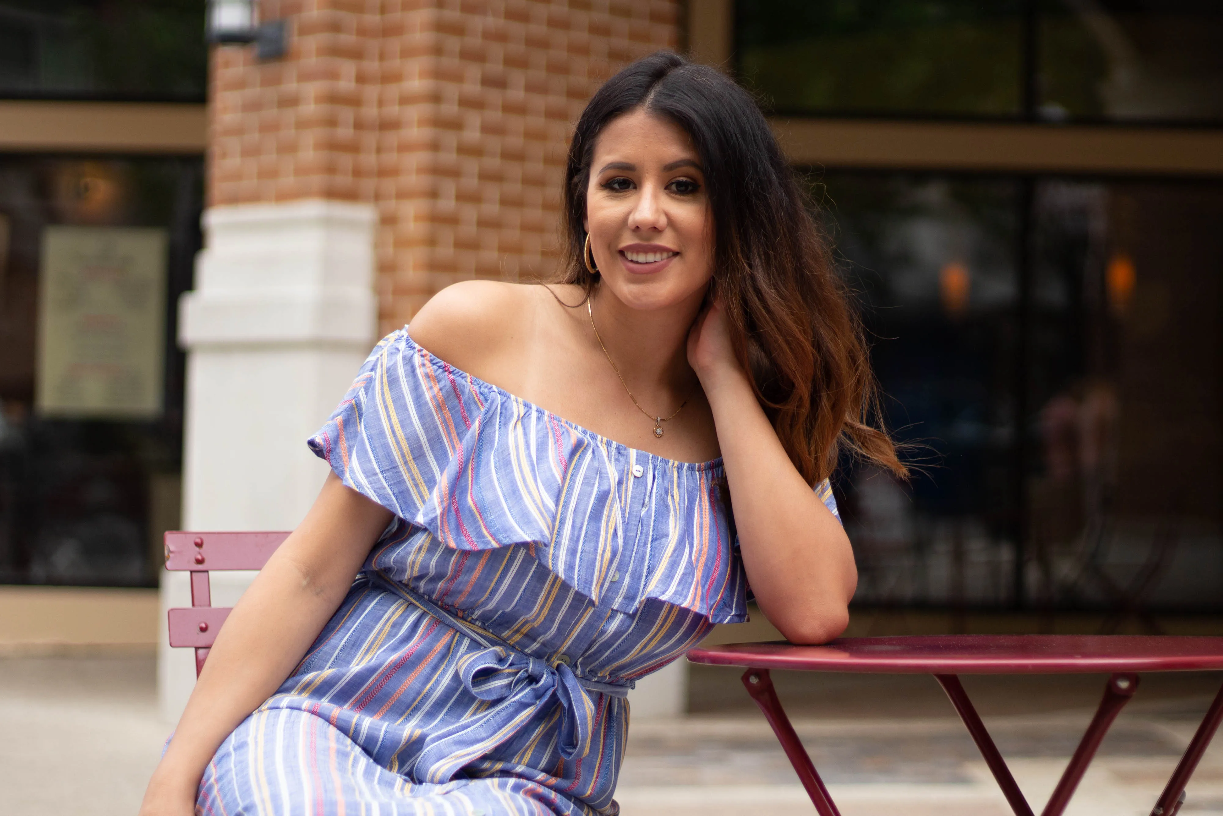 Cabana Striped Maxi Dress