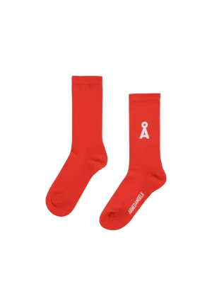 Calcetines Armedangels Saamus Bold Poppy Red