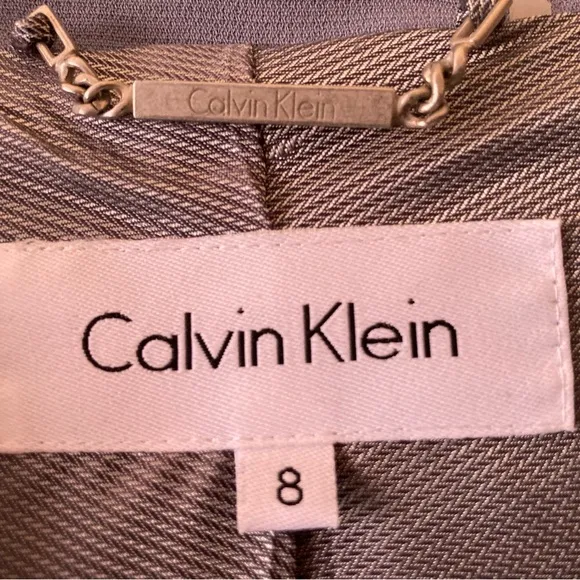 Calvin Klein vintage Blazer like new gray blue roomy size 8