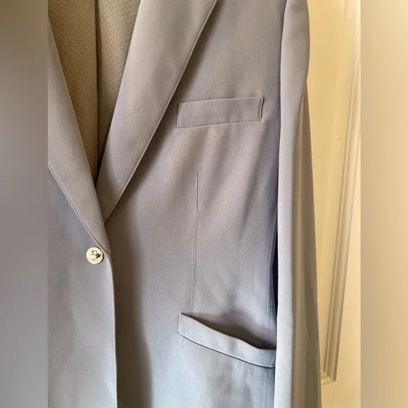 Calvin Klein vintage Blazer like new gray blue roomy size 8