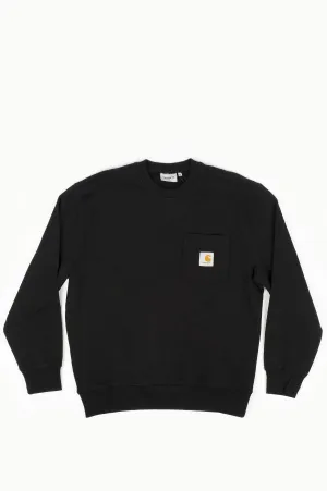 CARHARTT WIP POCKET SWEATSHIRT BLACK