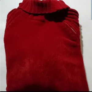 Carolyn Taylor Sweater Women’s Size Large Burgundy Zip Collar