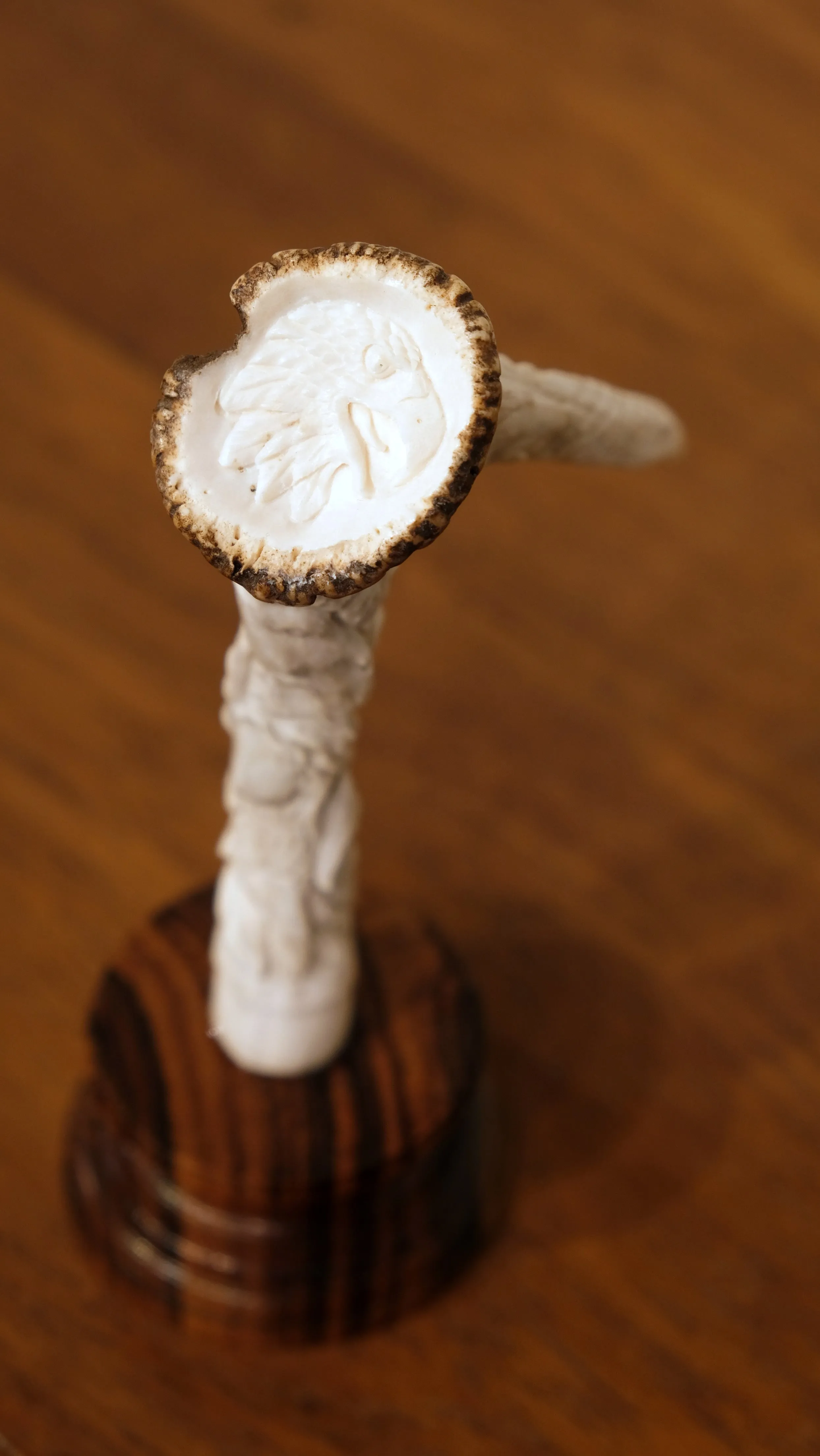 CARVED ANTLER ANIMAL TOTEM