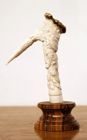 CARVED ANTLER ANIMAL TOTEM
