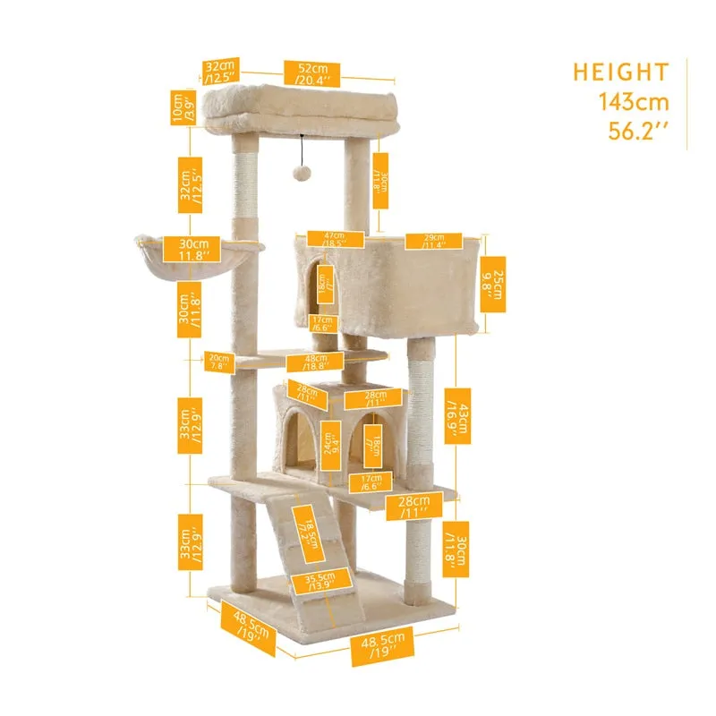 Cat Tower with Large Cat Condo