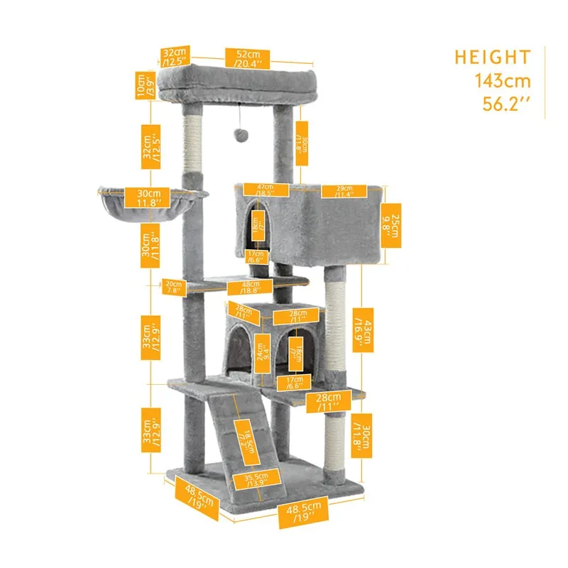 Cat Tower with Large Cat Condo