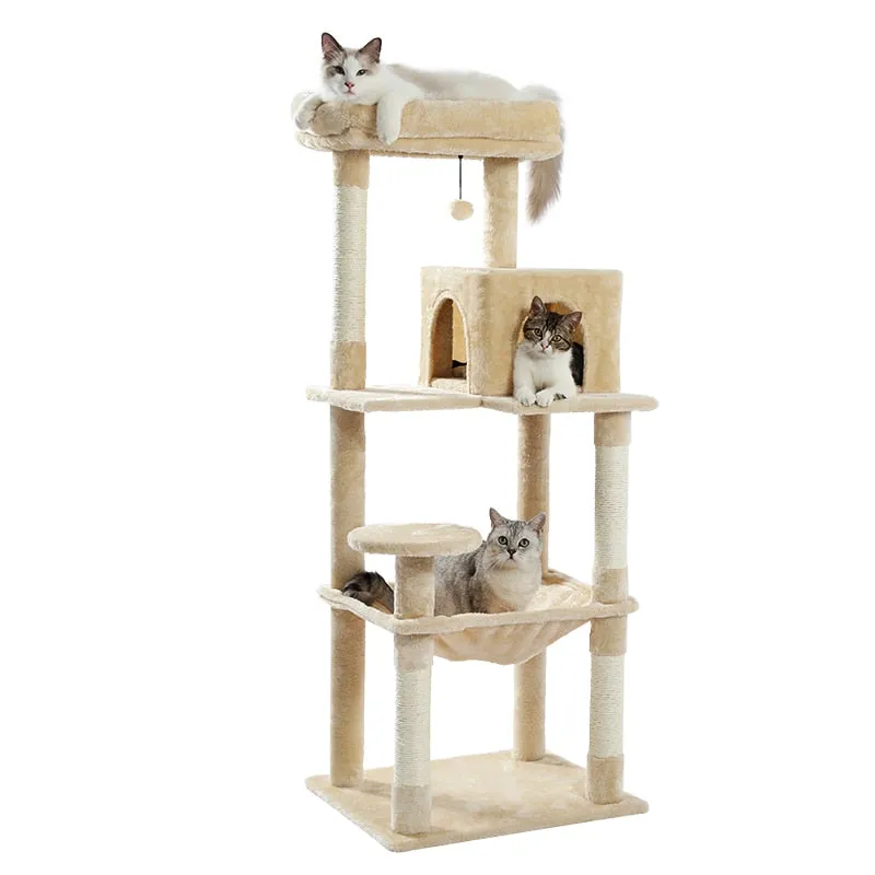 Cat Tower with Large Cat Condo