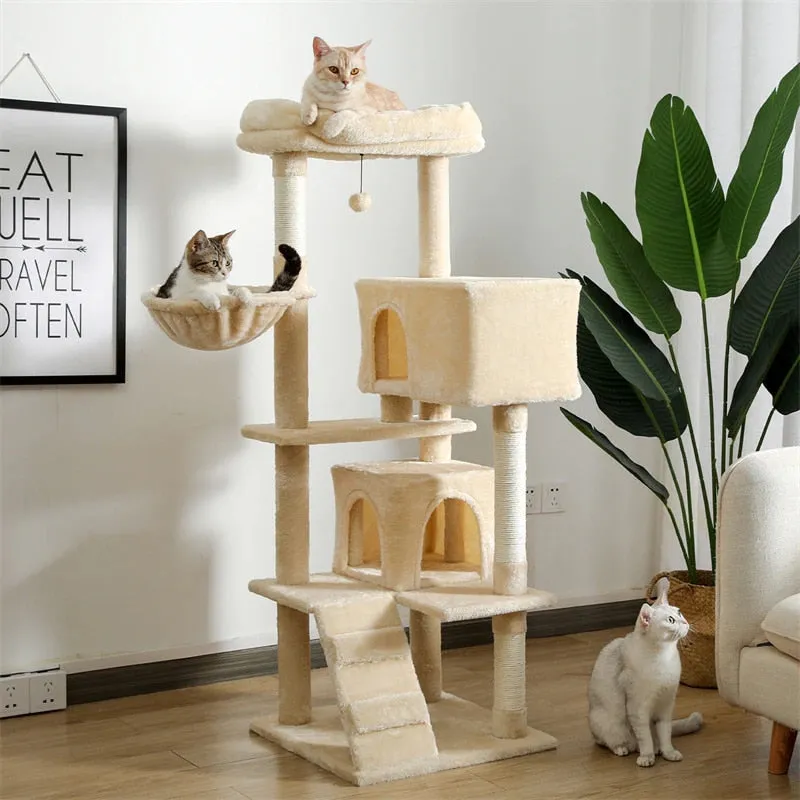 Cat Tower with Large Cat Condo