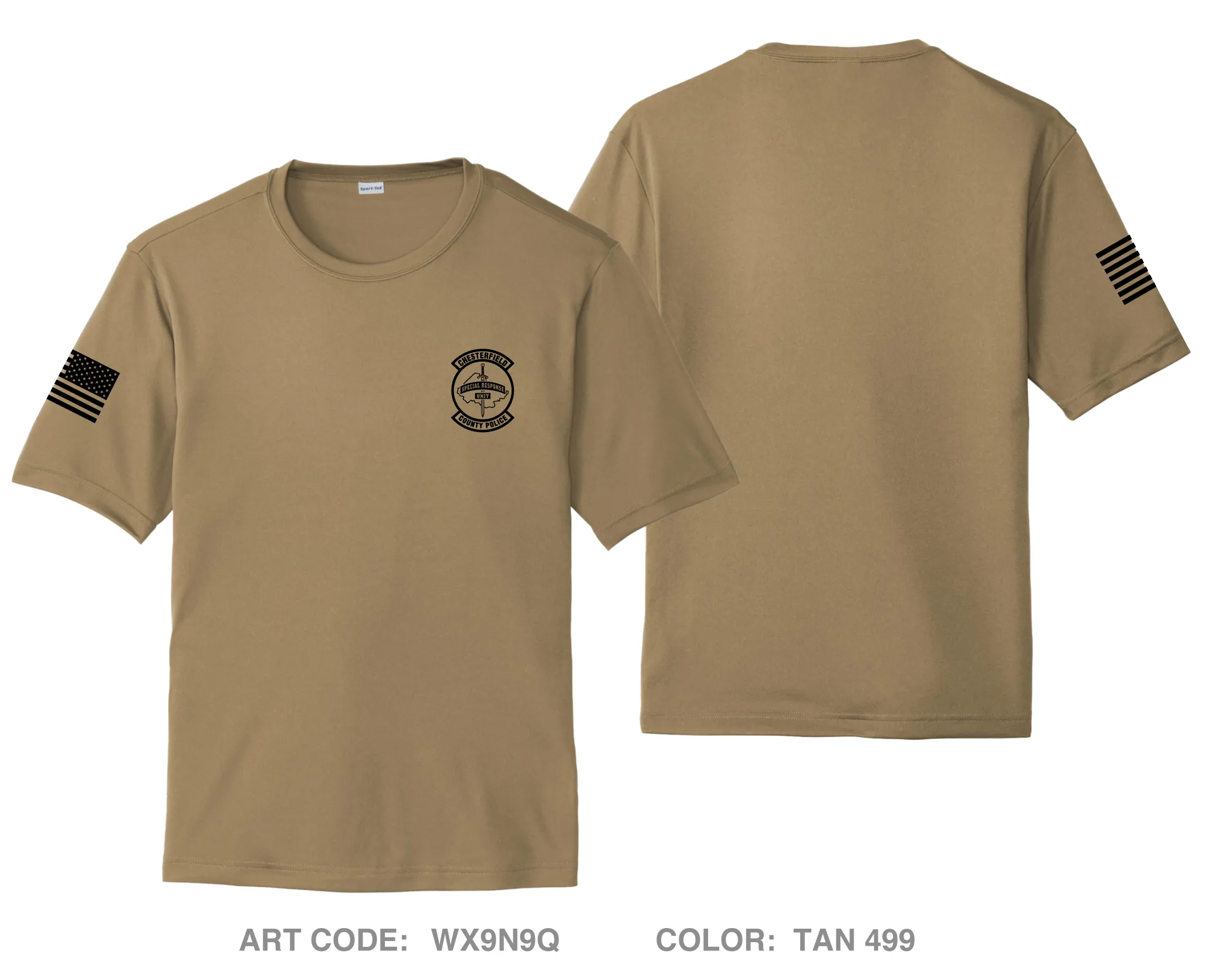 CCPD Special Response Unit Hi-Tech Performance Unisex SS Tee - WX9N9Q
