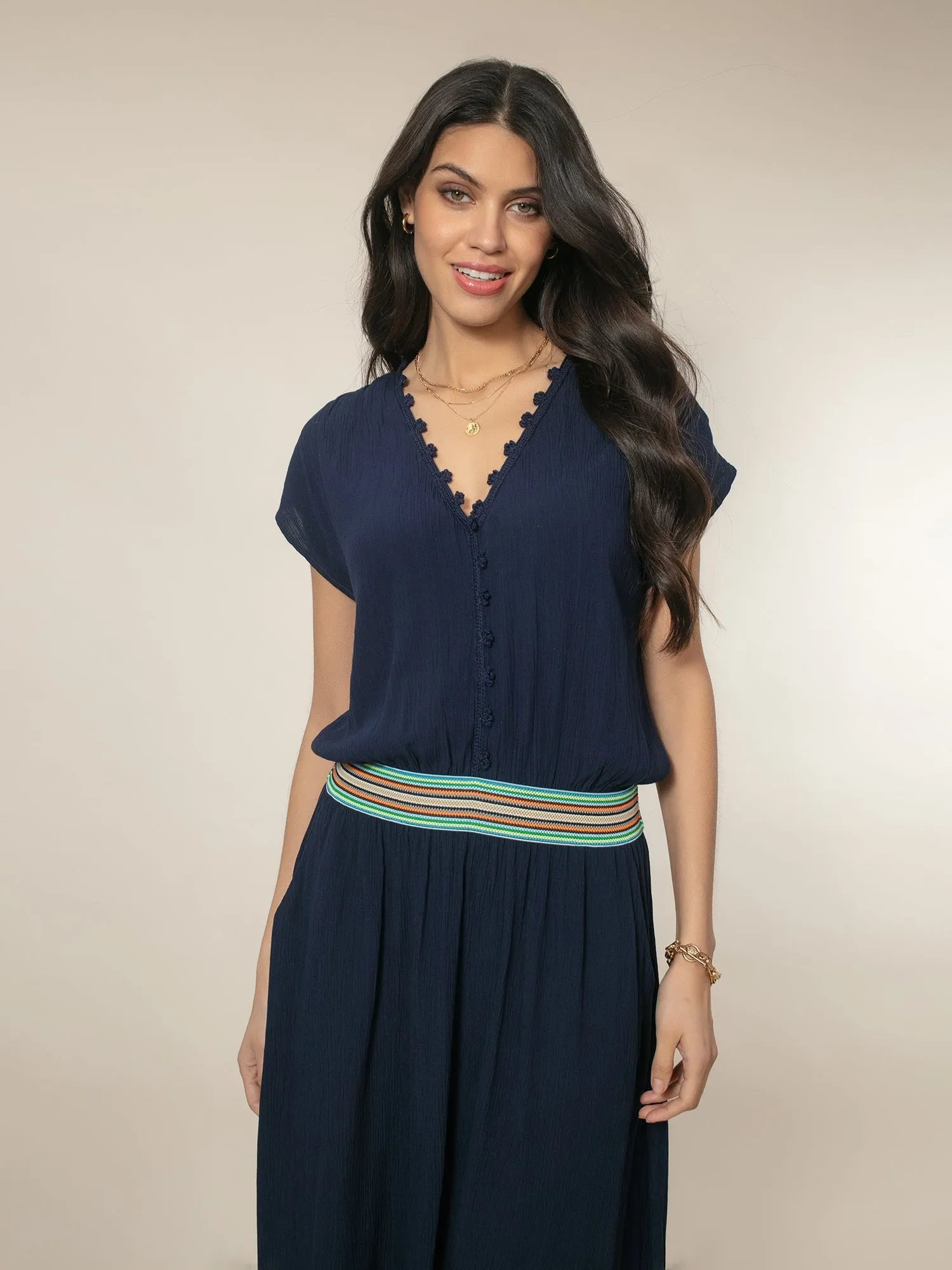 Cece Maxi Dress - Navy