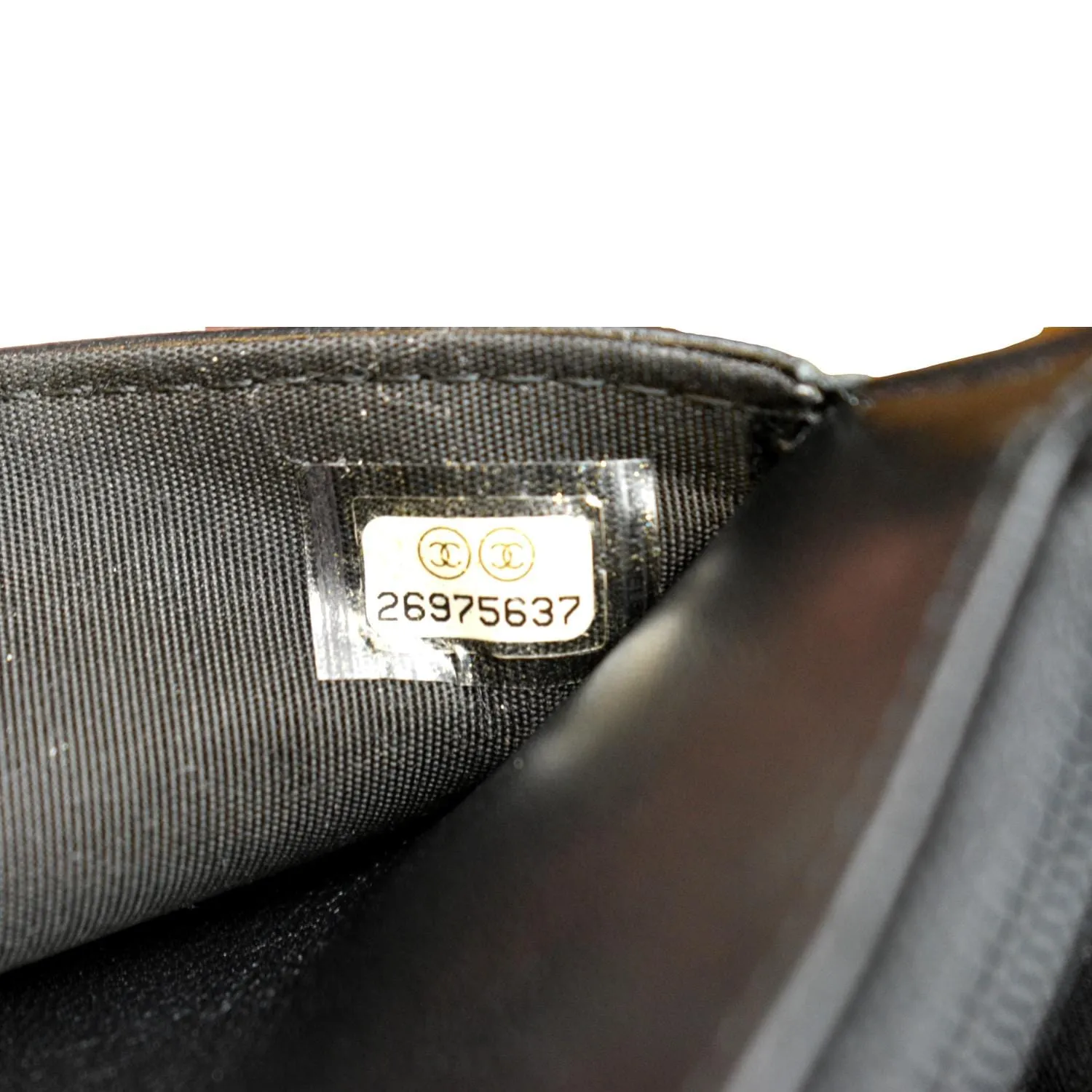 CHANEL Boy Woc Lambskin Leather Wallet On Chain Clutch Bag Black