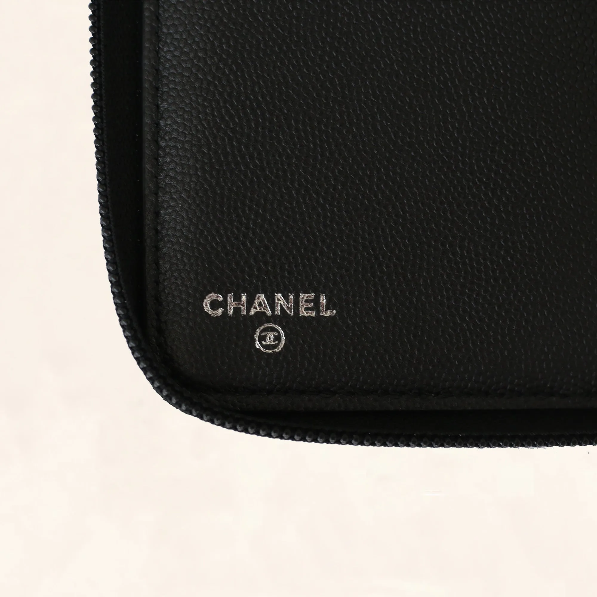 Chanel | Caviar So Black Boy Long Zip Wallet | Large