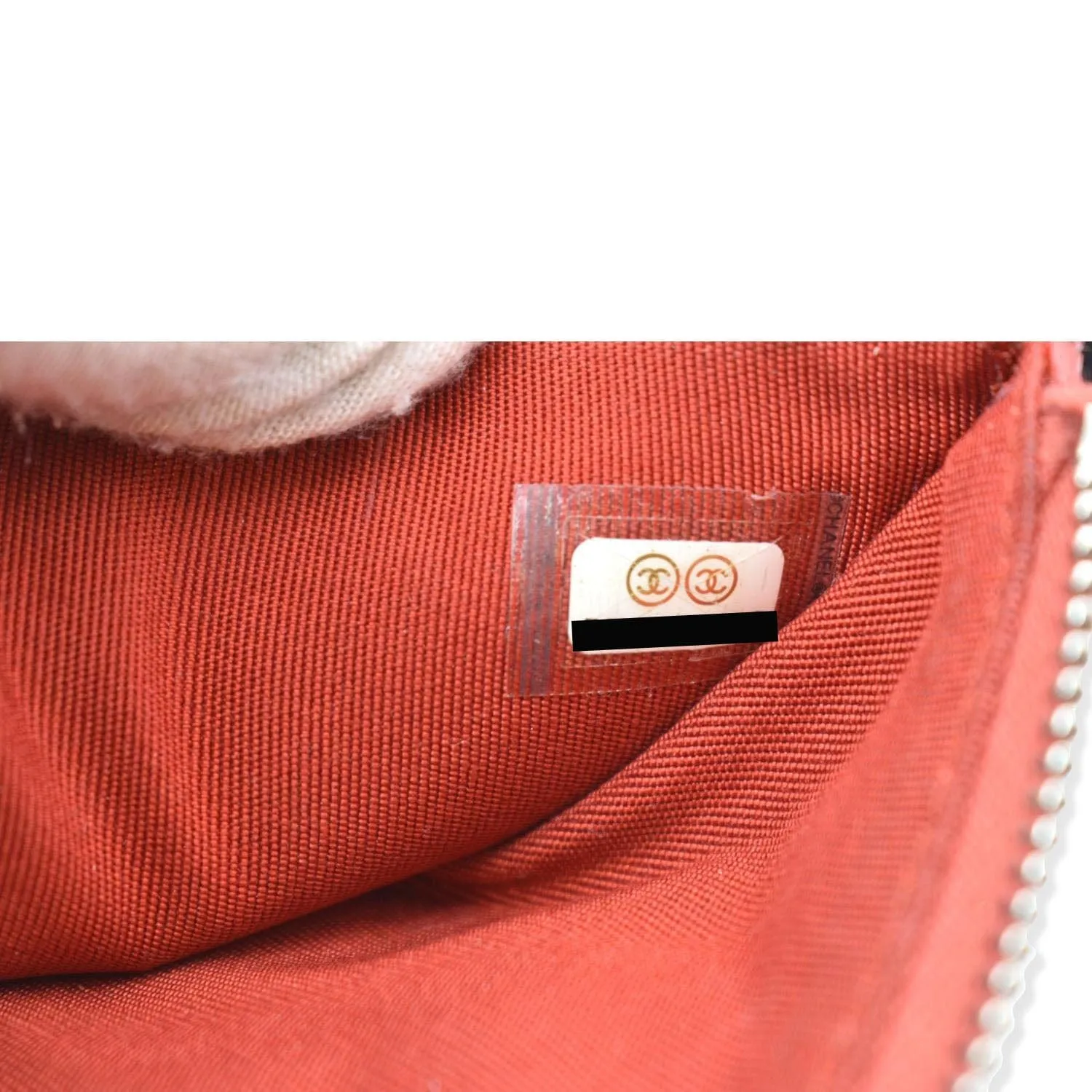 CHANEL Classic Caviar Quilted Leather Flat Wallet Pouch Red