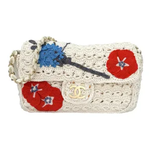 Chanel Crochet Floral Flap Bag