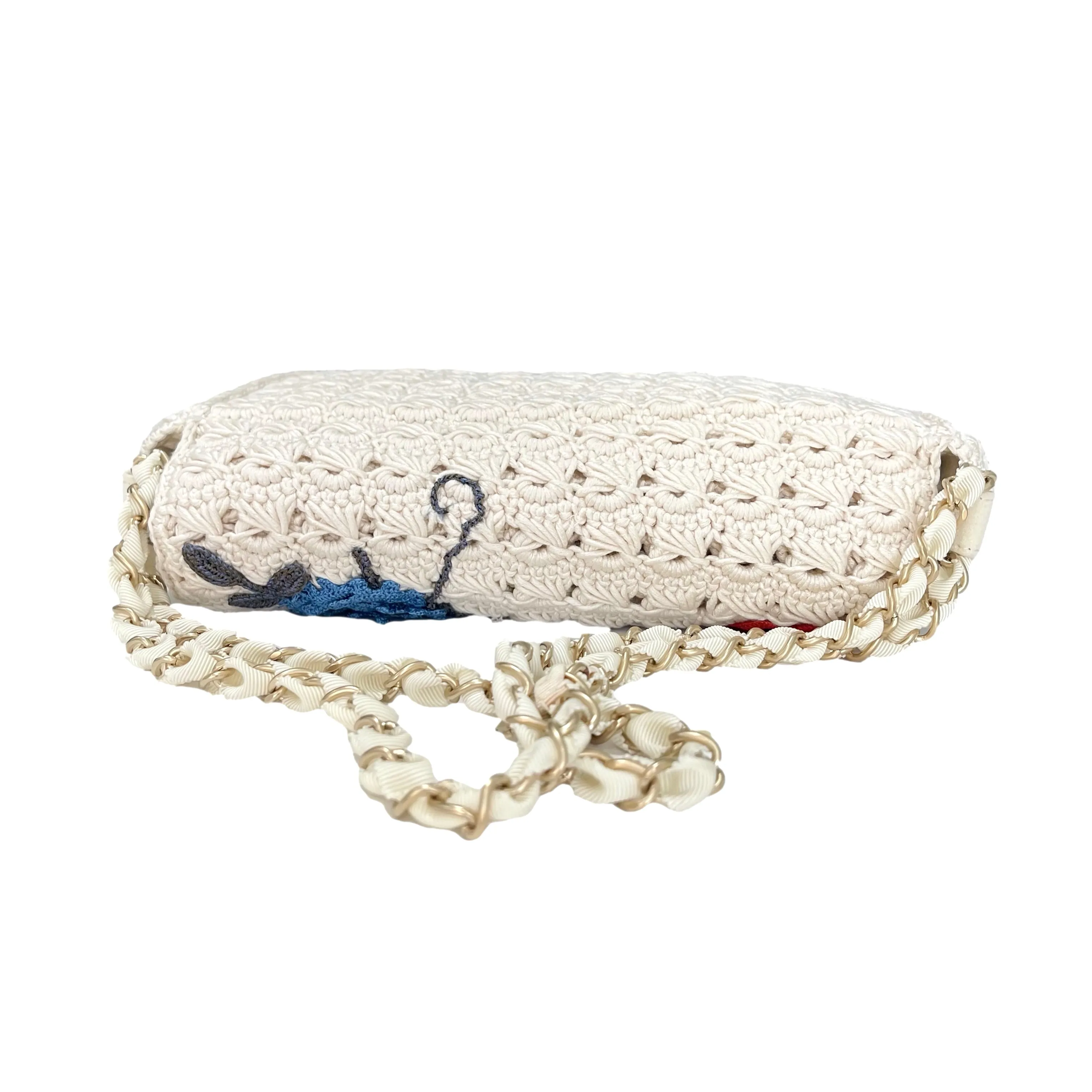 Chanel Crochet Floral Flap Bag