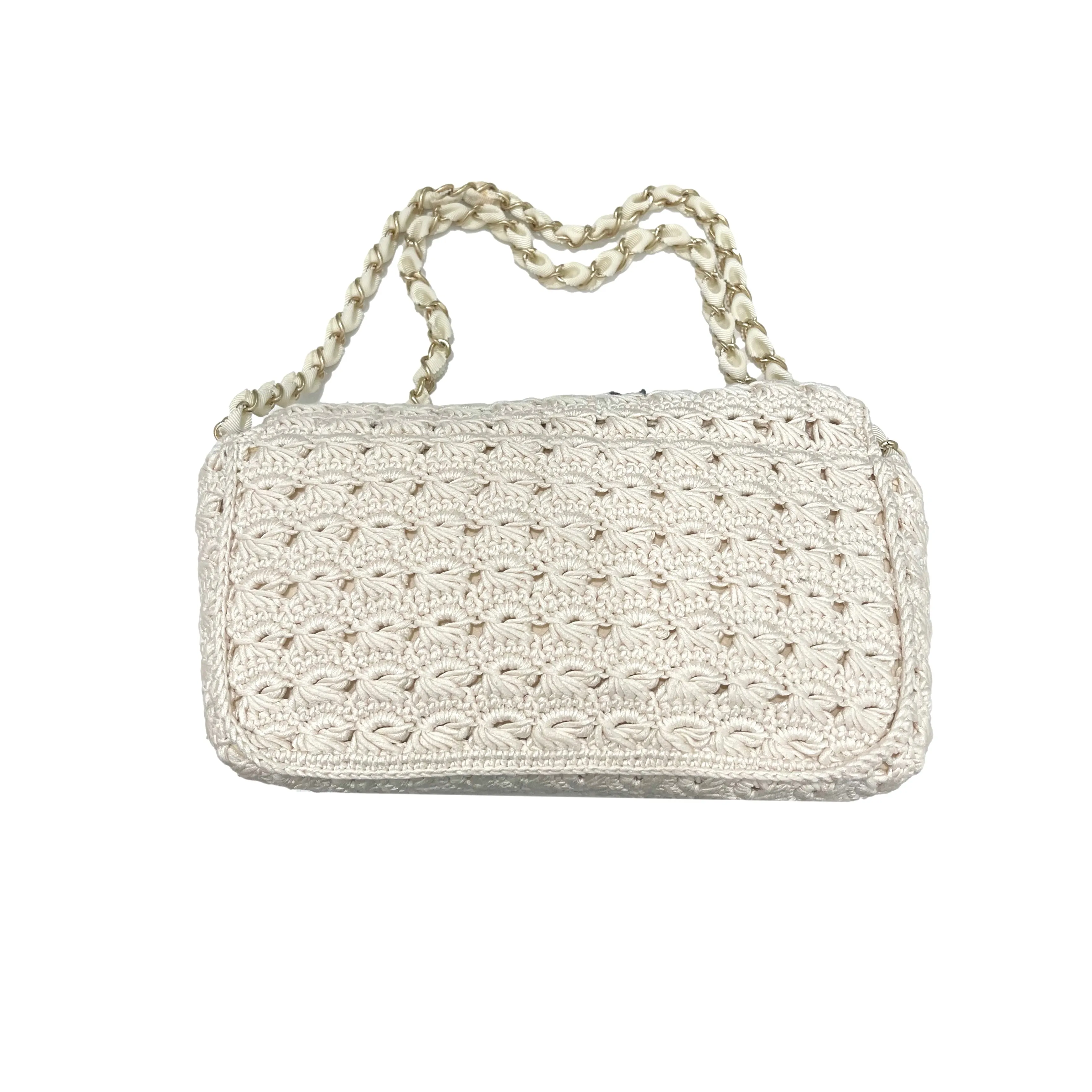Chanel Crochet Floral Flap Bag