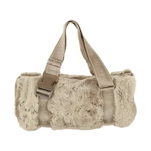 Chanel Grey Fur Mini Duffle
