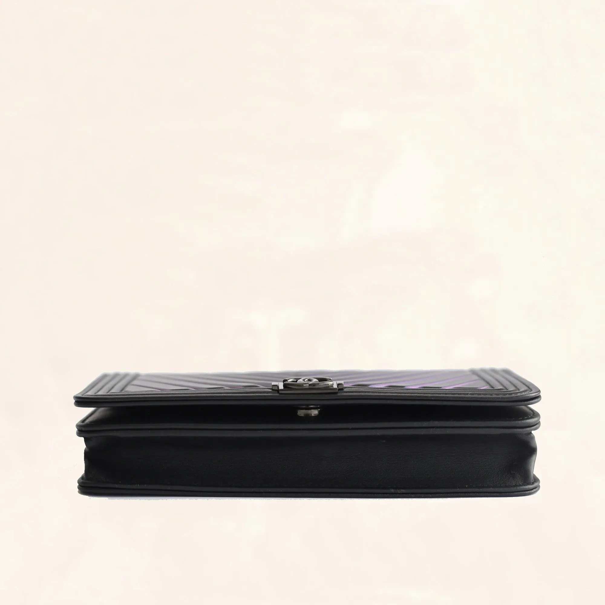 Chanel | Iridescent Lambskin Boy Wallet on Chain | WOC