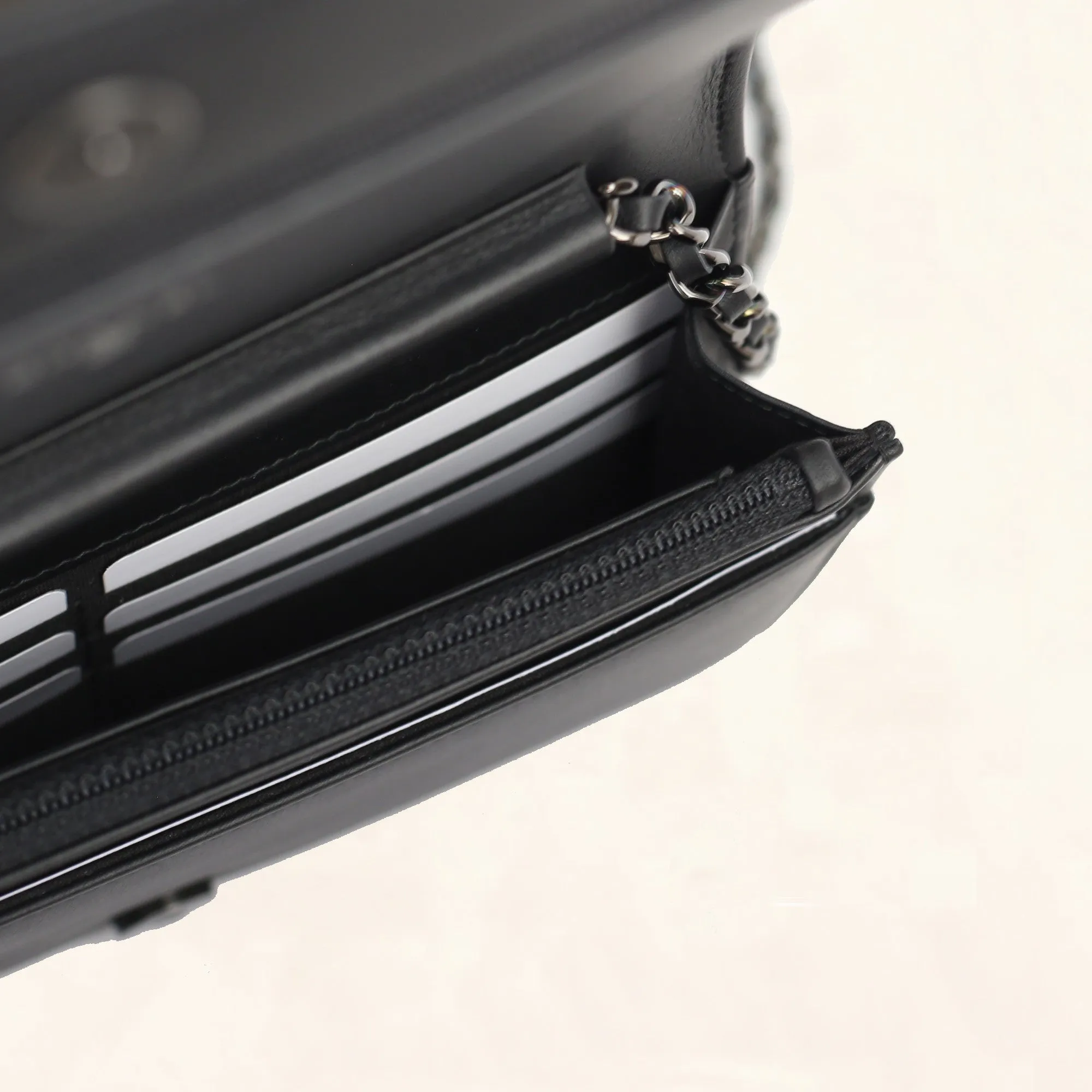 Chanel | Iridescent Lambskin Boy Wallet on Chain | WOC