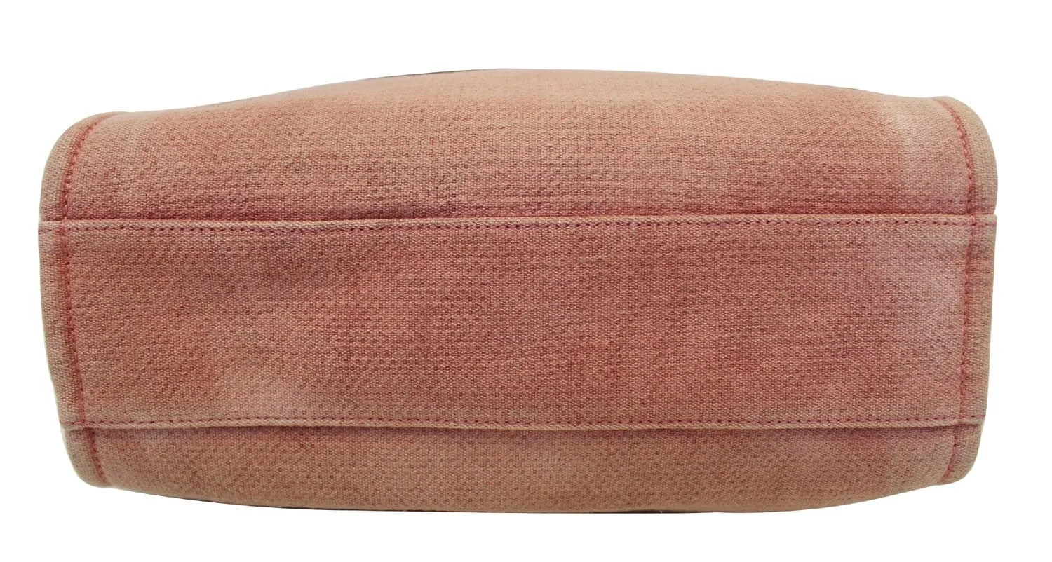 CHANEL Light Pink Canvas Deauville Medium Tote Bag