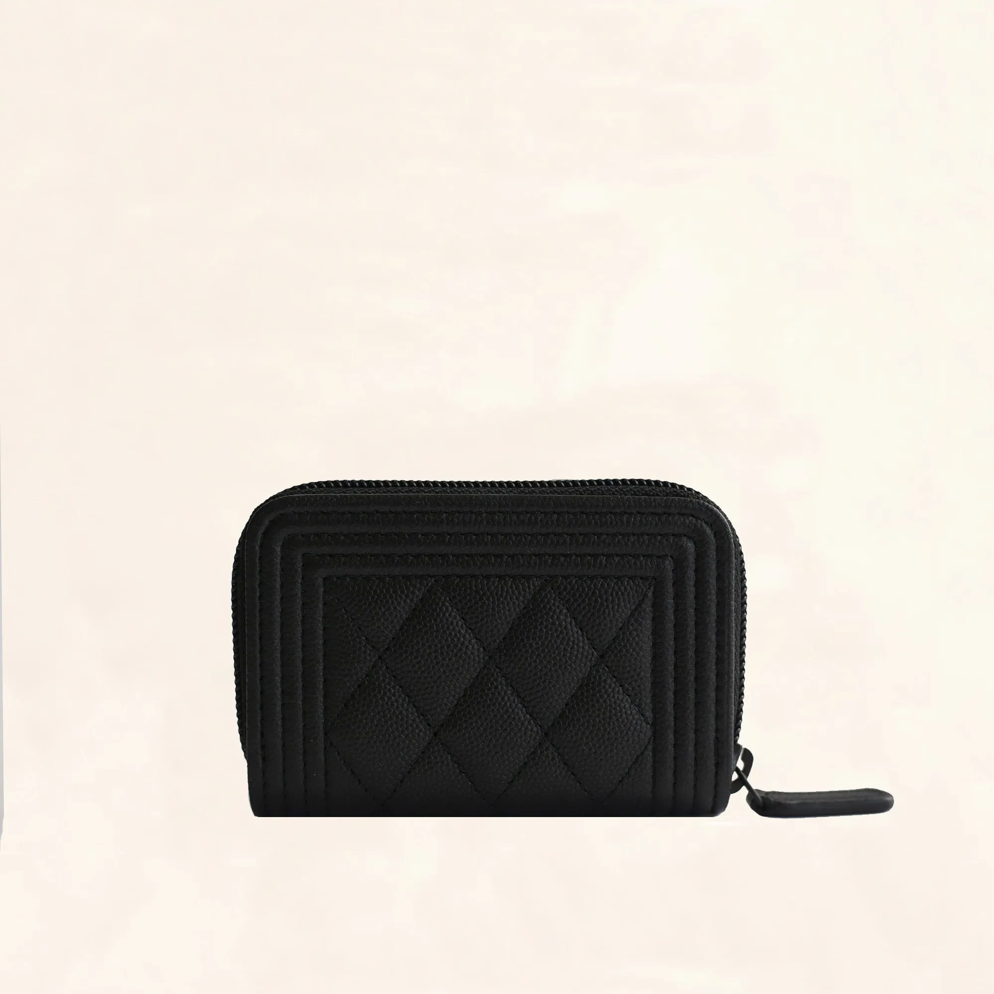 Chanel | So Black Caviar Boy Coin Pouch | One-Size