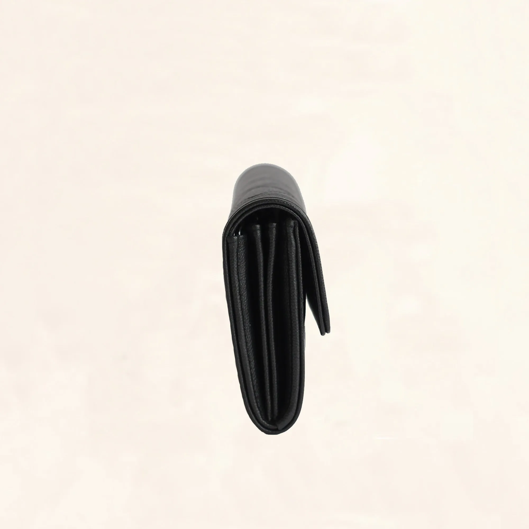Chanel | So Black Caviar Boy Long Clip Wallet | Large