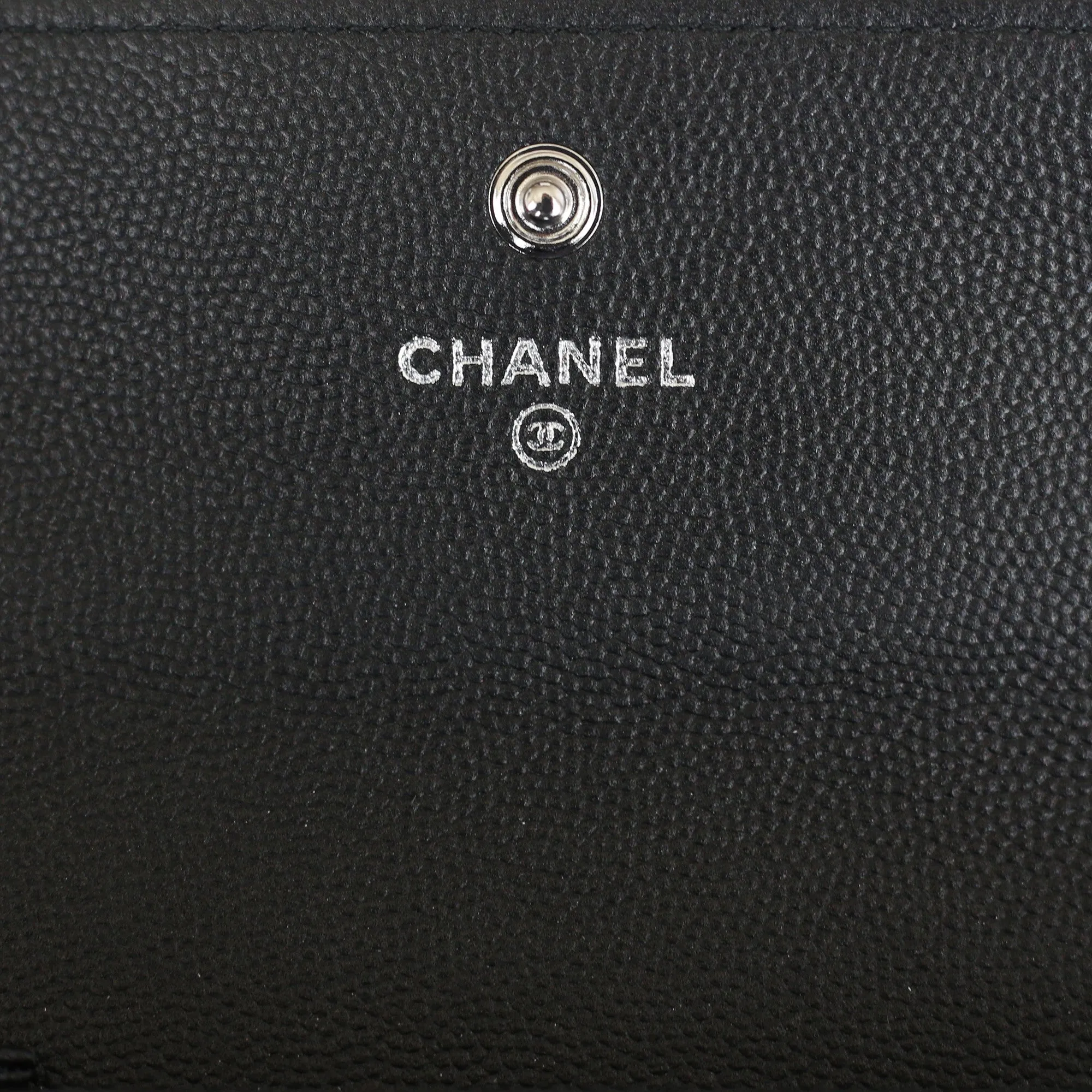 Chanel | So Black Caviar Boy Long Clip Wallet | Large