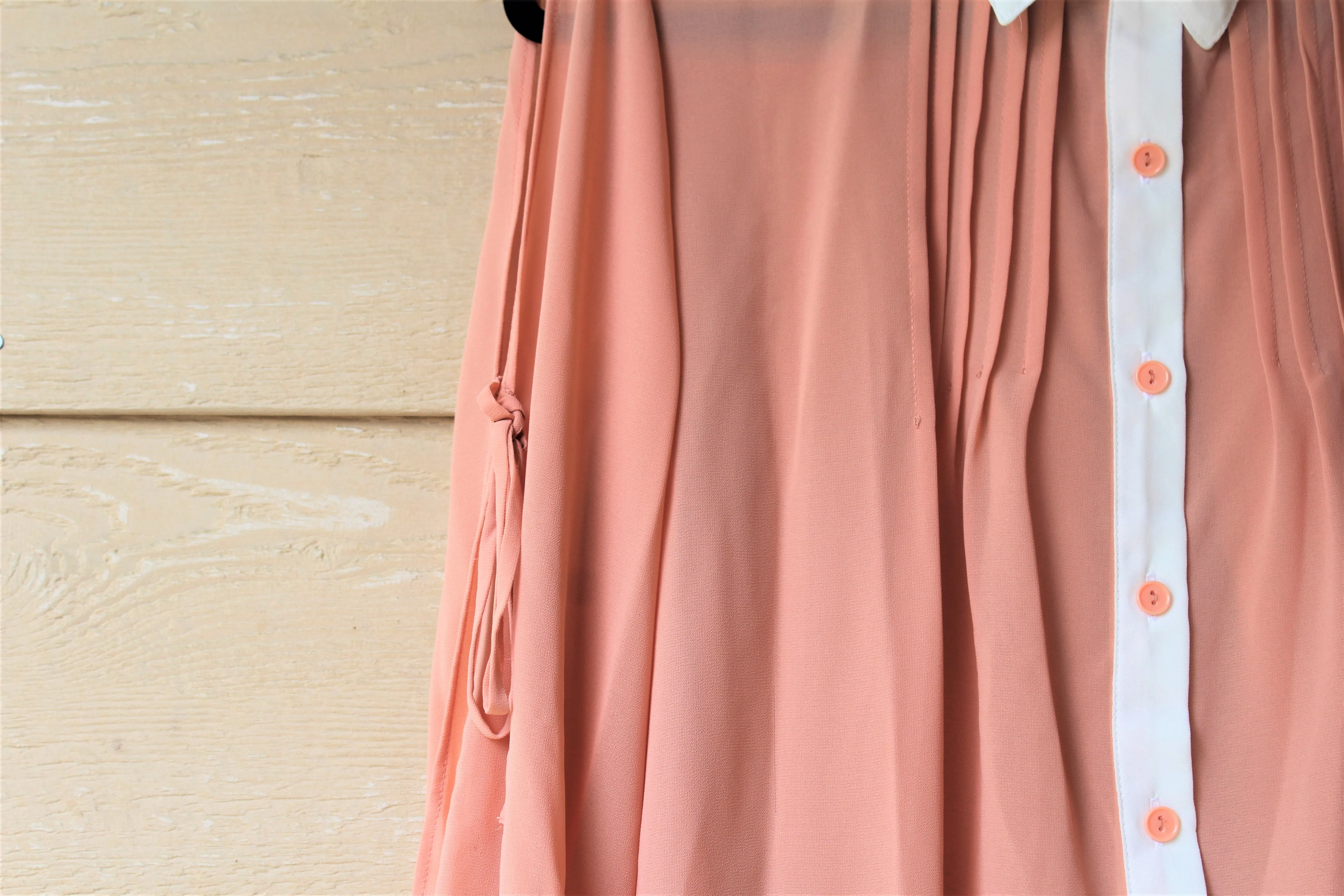 Chiffon Button-Front Blouse