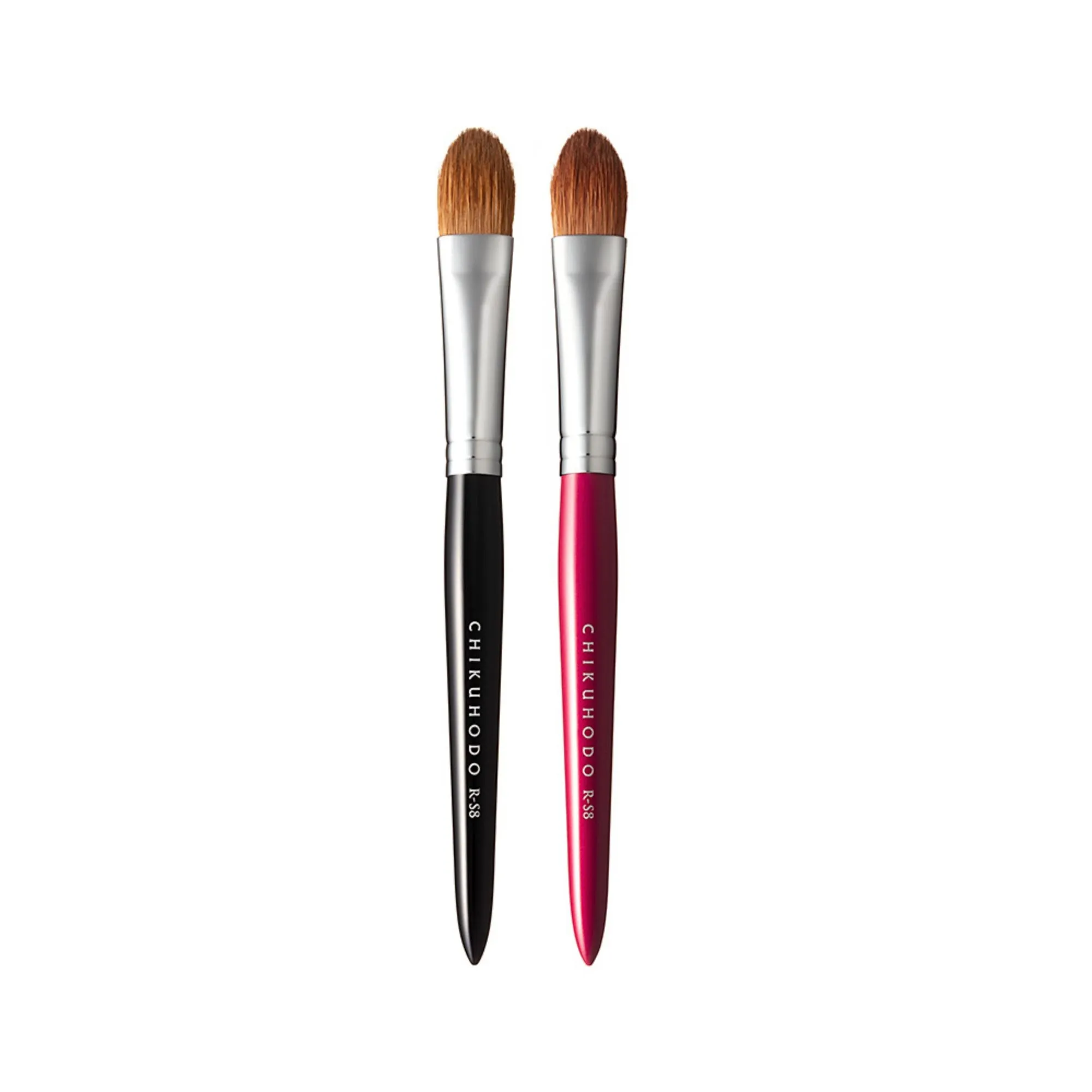 Chikuhodo Eyeshadow Brush, Regular Series (R-S8 Black, RR-S8 Red)