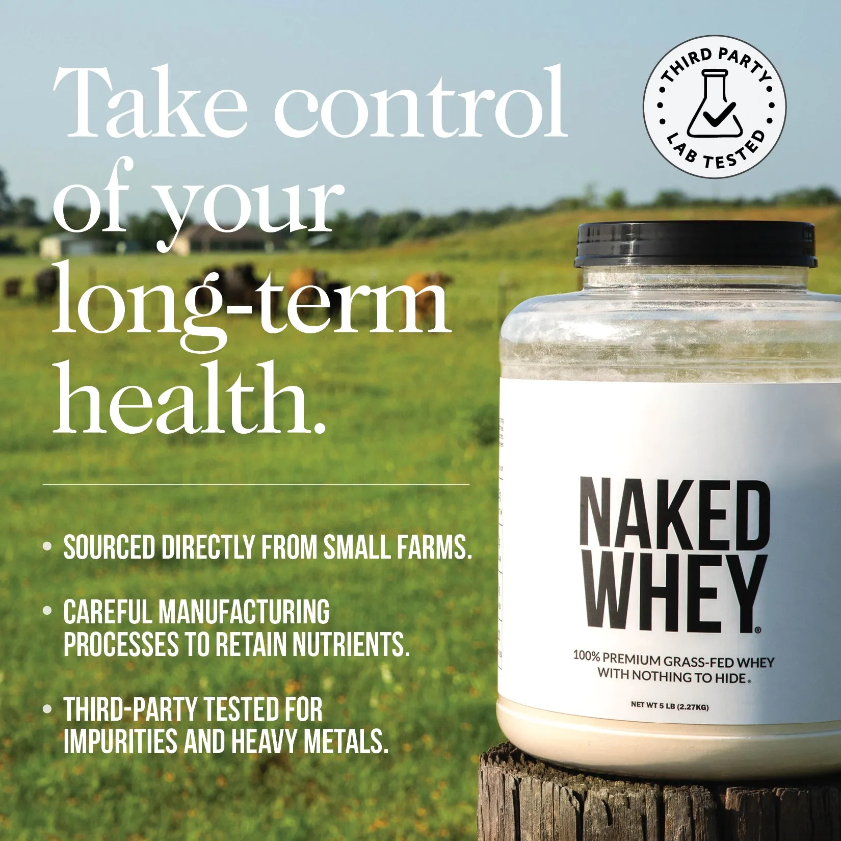 Chocolate Whey Protein Powder 1lb | Naked Chocolate Whey - 1LB