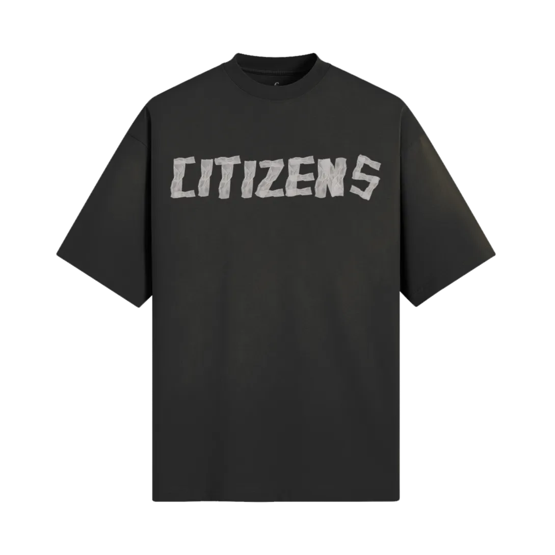 Citizens Masking Tape Sun Faded Tee- Black