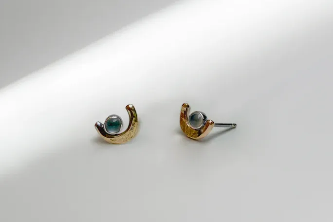 Claire Summers Buck Crescent Studs