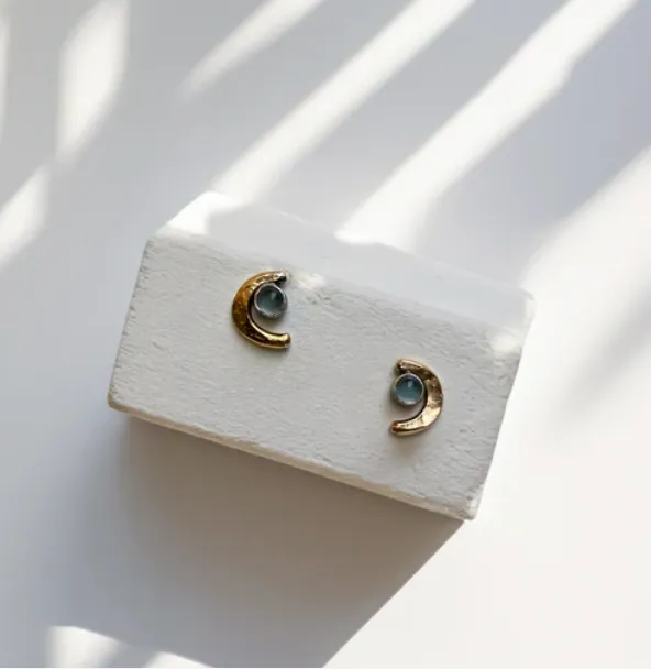 Claire Summers Buck Crescent Studs