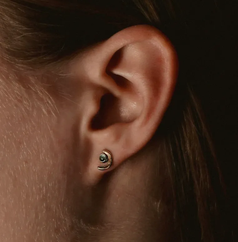 Claire Summers Buck Crescent Studs
