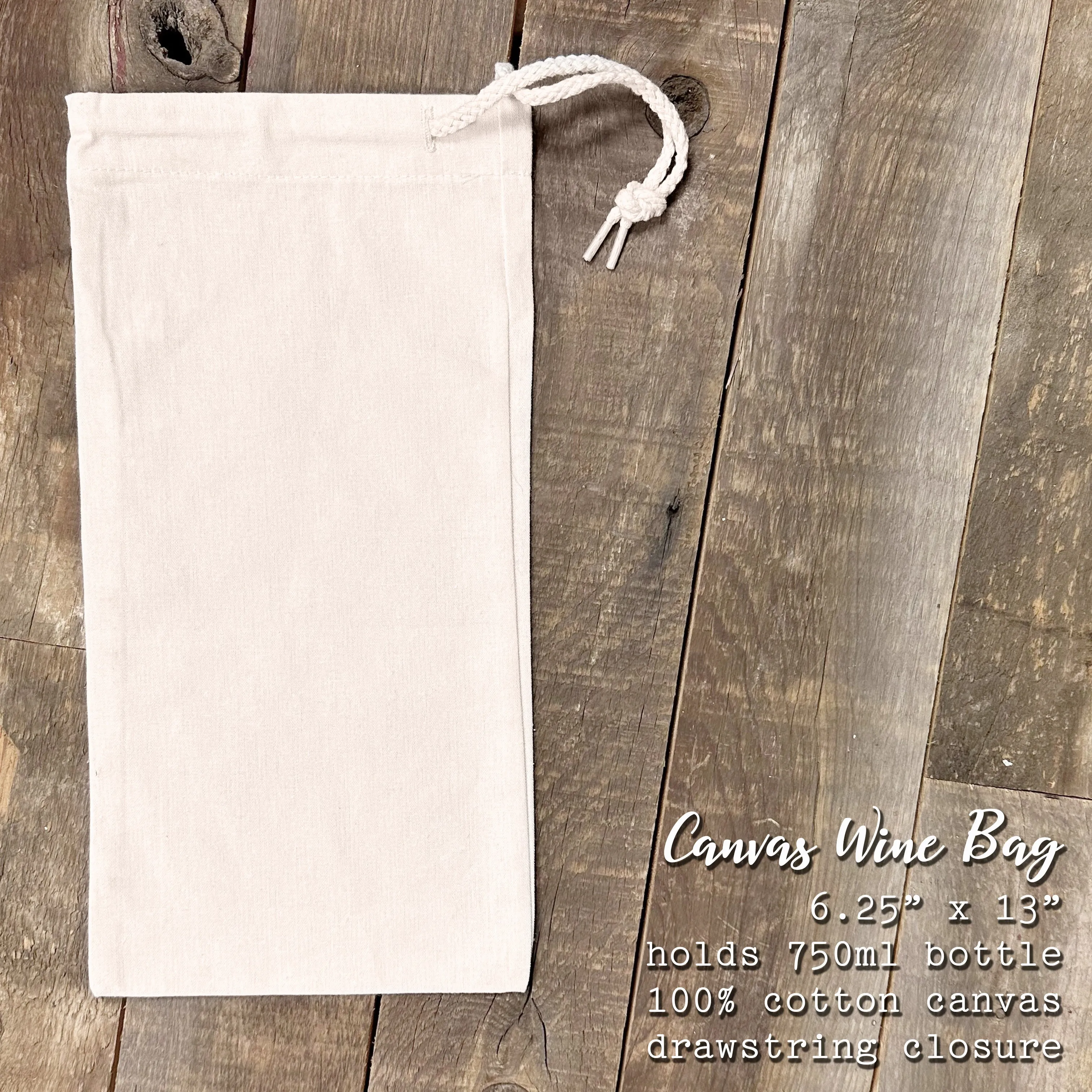 Clover Heart - St. Patrick's Day Canvas Wine Bag