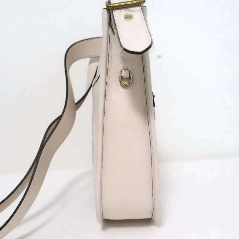 Coach Emery Crossbody Bag with Varsity Stripe Cream Leather NEW
