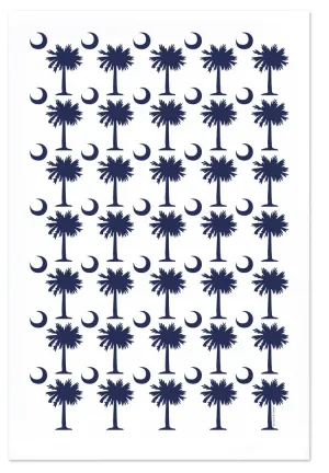 coast & cotton Palm & Moon Dish Towel